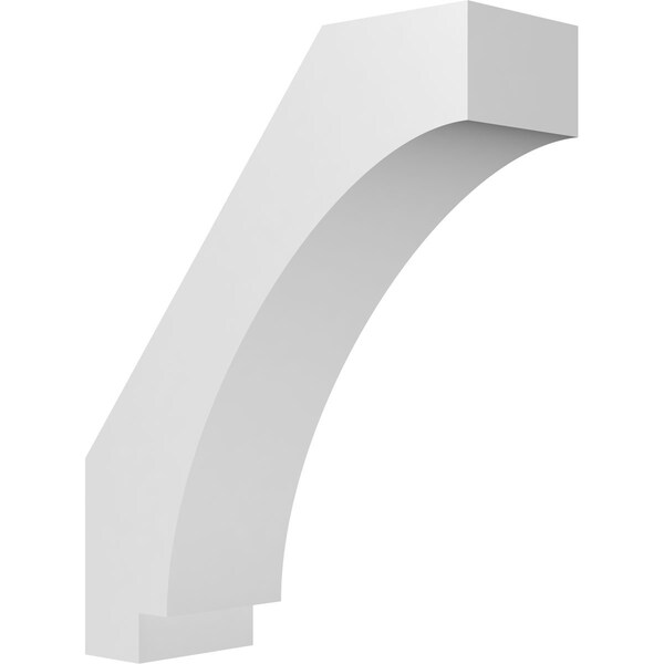 Ekena Millwork 5 1/2-in. W x 16-in. D x 20-in. H Imperial Architectural Grade PVC Knee Brace BRCP055X16X20IMP - main
